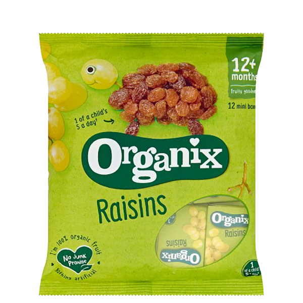 Organix Raisins - Mini Boxes from £3.40 GBP | Ulula