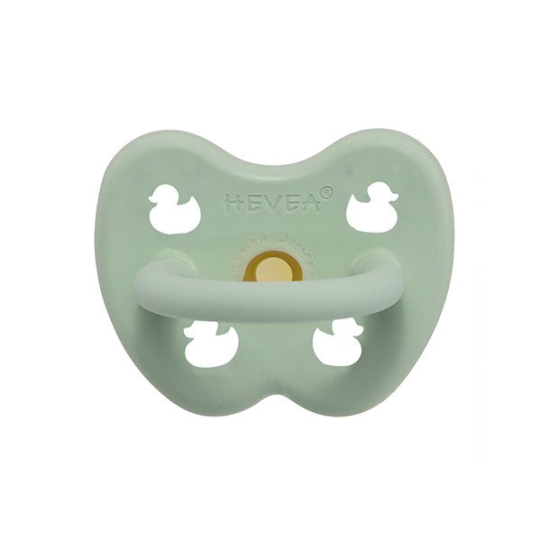 Hevea Natural Round Soother Mellow Mint 0-3 months from GBP